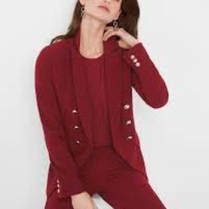 WHBM Burgundy Trophy Jacket